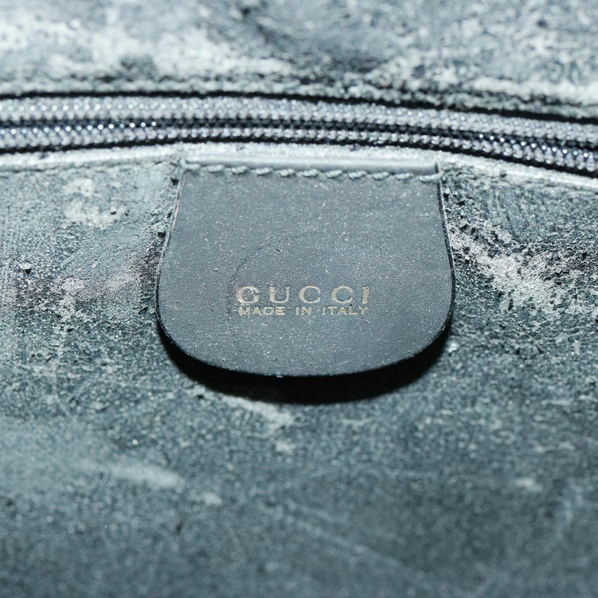 GUCCI Shoulder Bag Leather Suede 2way Black 001 2058 1638 0  78087