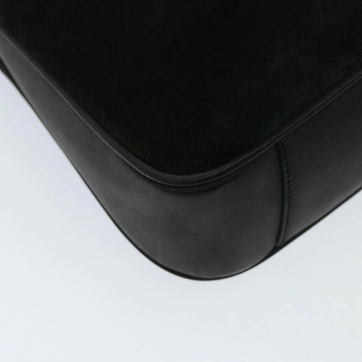 GUCCI Shoulder Bag Leather Suede 2way Black 001 2058 1638 0  78087
