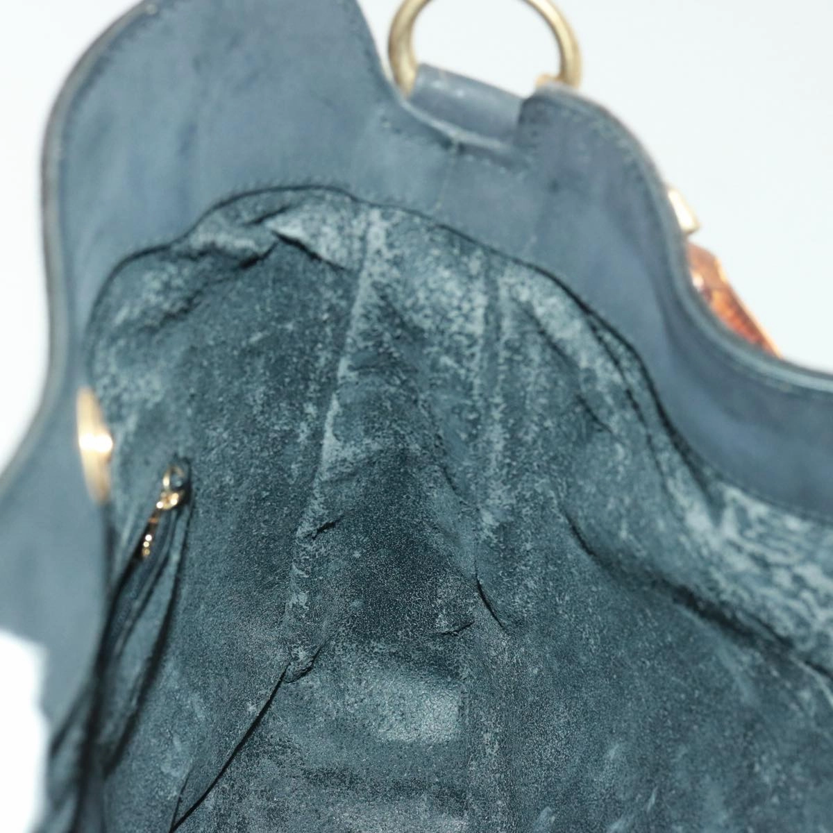 GUCCI Shoulder Bag Leather Suede 2way Black 001 2058 1638 0  78087