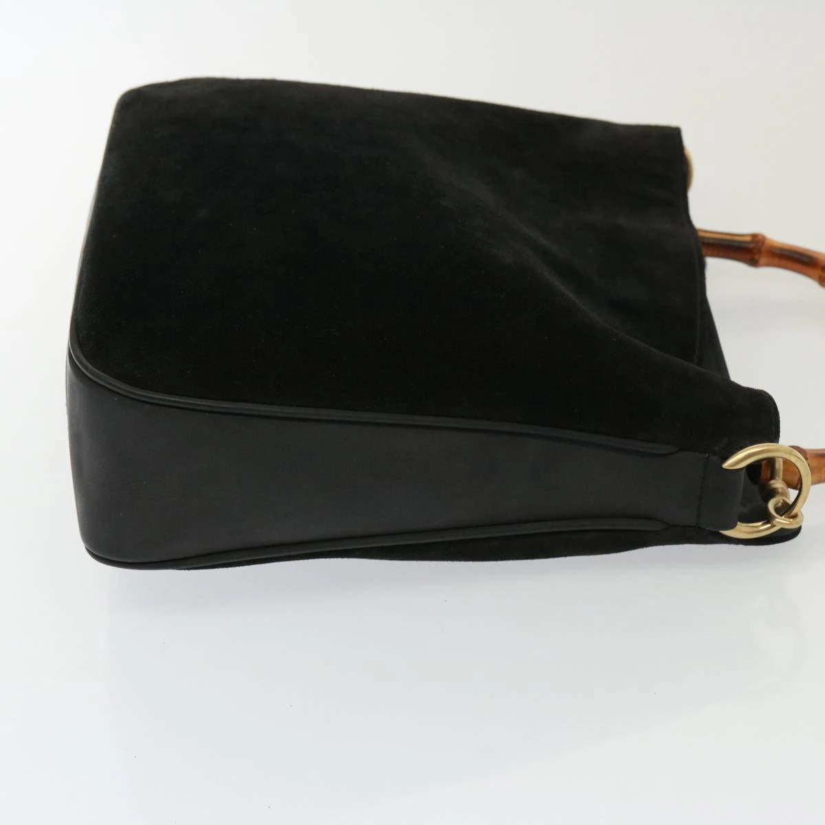 GUCCI Shoulder Bag Leather Suede 2way Black 001 2058 1638 0  78087