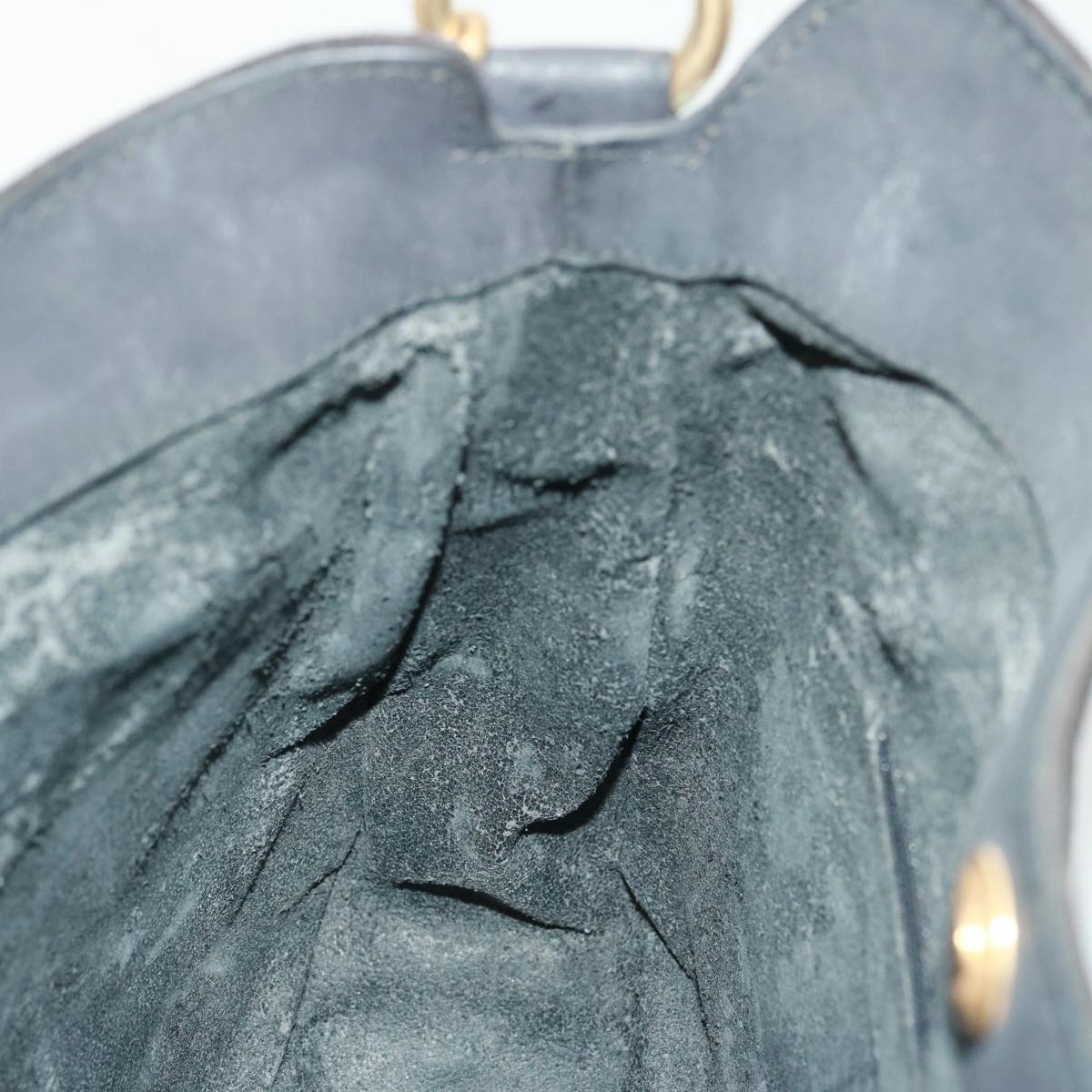 GUCCI Shoulder Bag Leather Suede 2way Black 001 2058 1638 0  78087