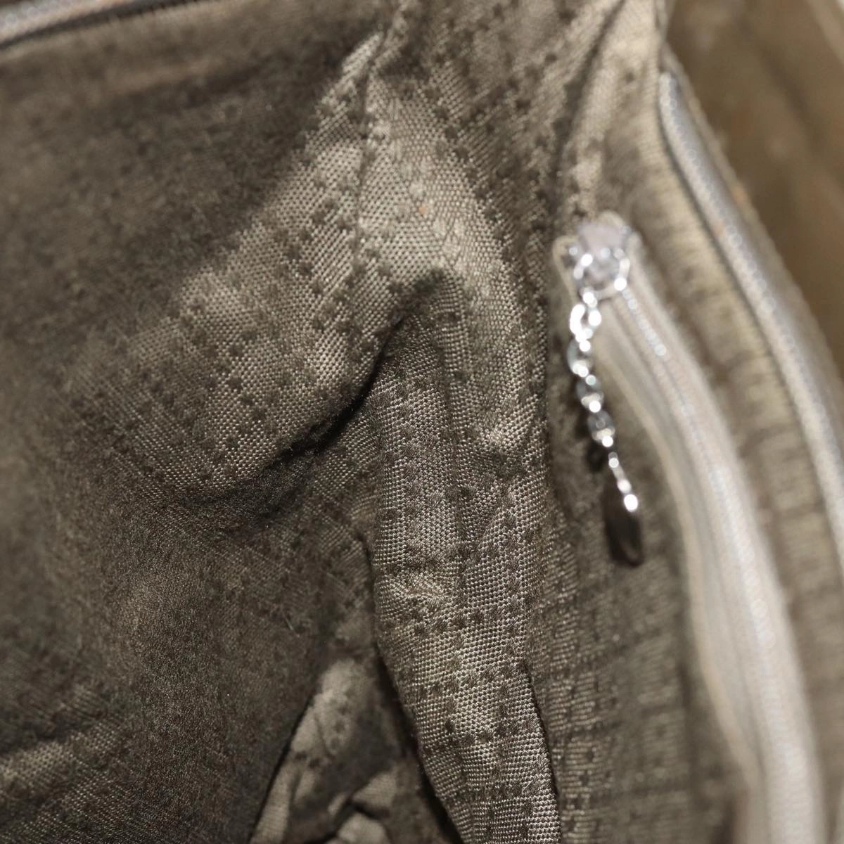 GUCCI Shoulder Bag Nylon Khaki 001 1095 1878  76119