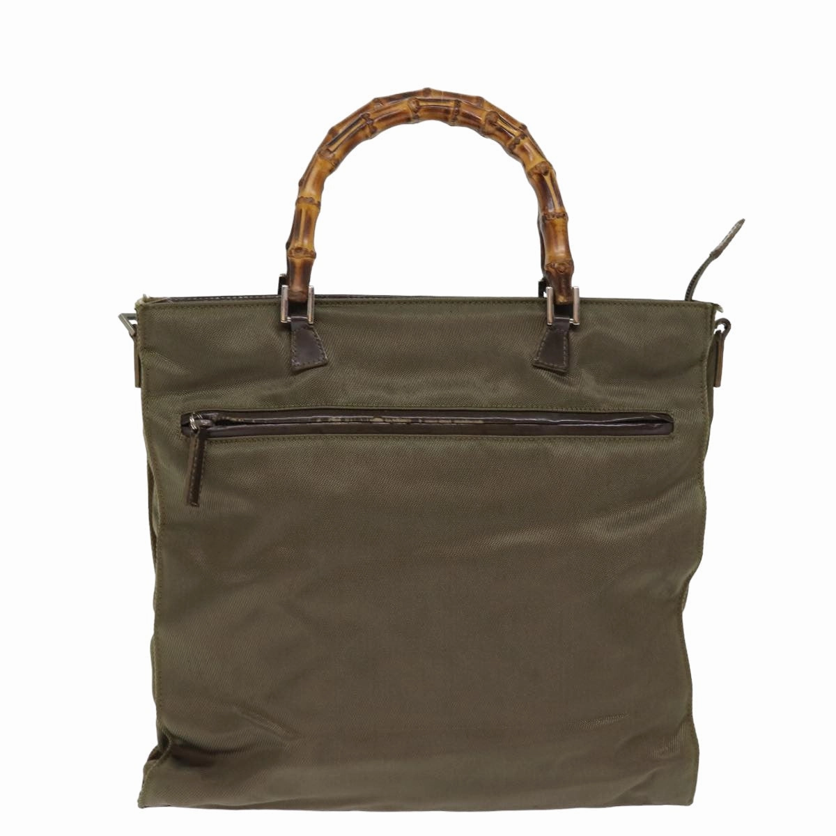 GUCCI Shoulder Bag Nylon Khaki 001 1095 1878  76119