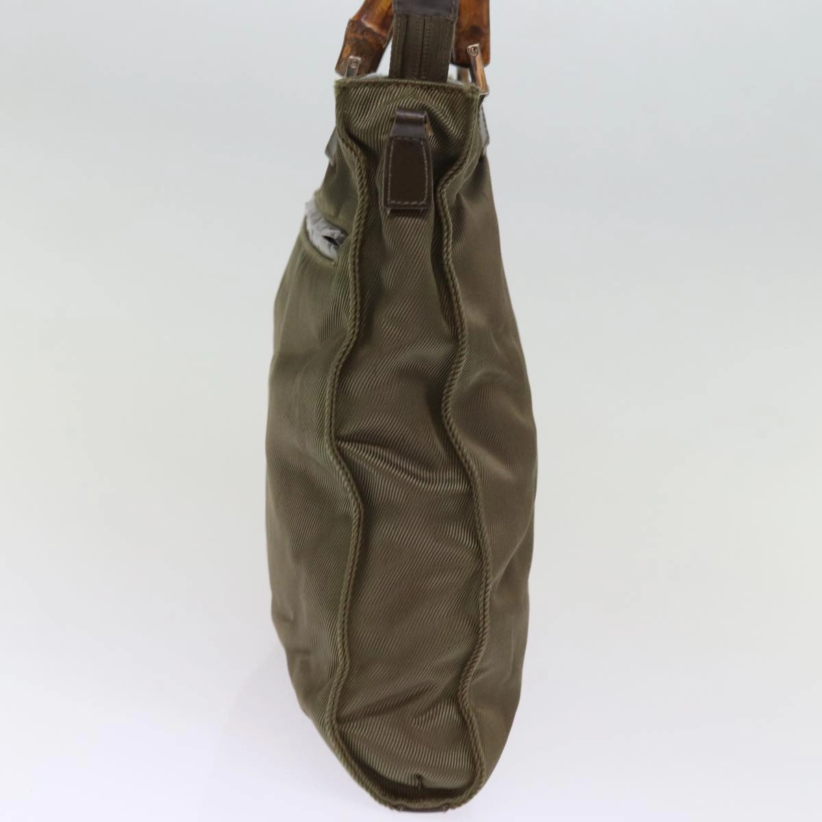 GUCCI Shoulder Bag Nylon Khaki 001 1095 1878  76119