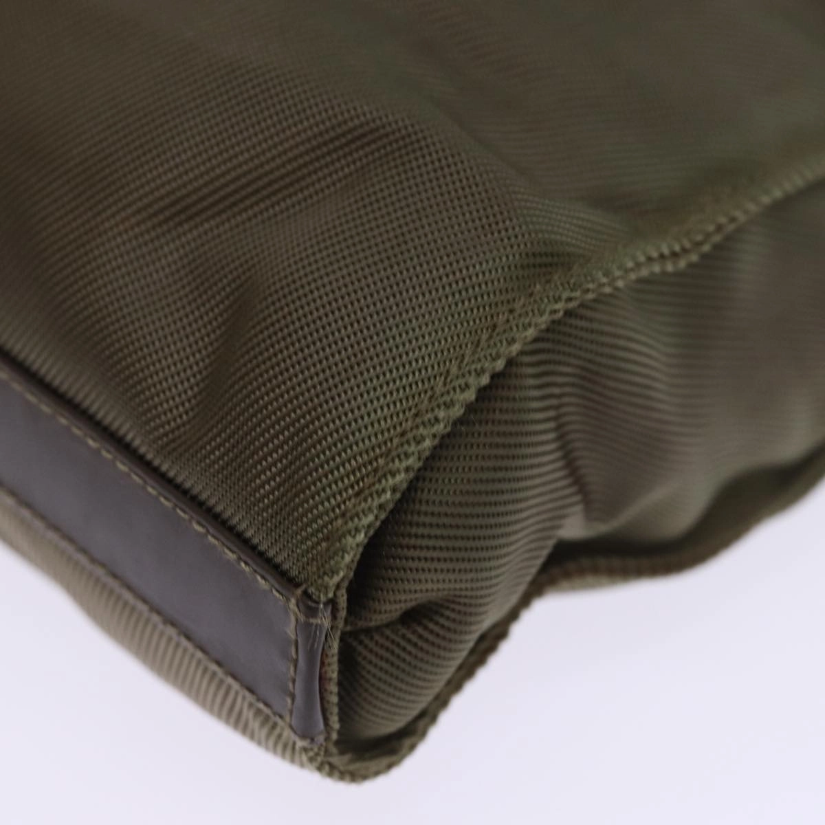 GUCCI Shoulder Bag Nylon Khaki 001 1095 1878  76119