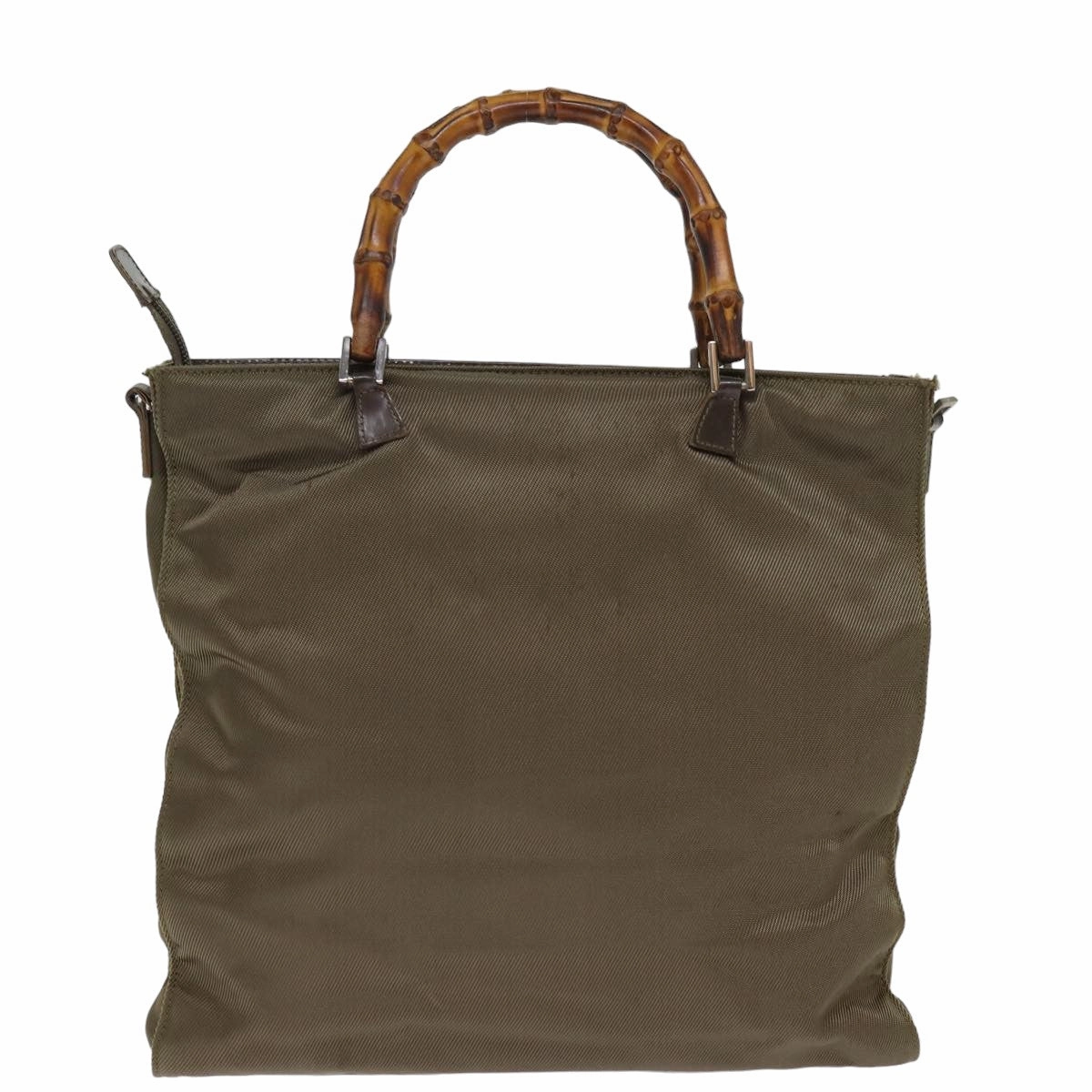 GUCCI Shoulder Bag Nylon Khaki 001 1095 1878  76119