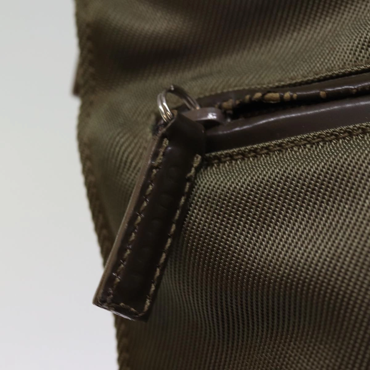 GUCCI Shoulder Bag Nylon Khaki 001 1095 1878  76119
