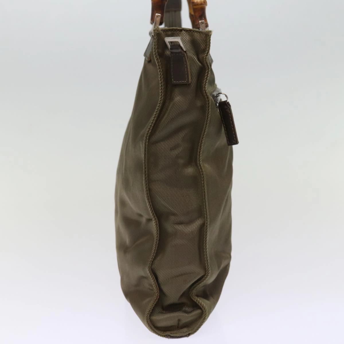 GUCCI Shoulder Bag Nylon Khaki 001 1095 1878  76119