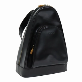 GUCCI Shoulder Bag Patent leather Black Gold 003 3444 0027  85163