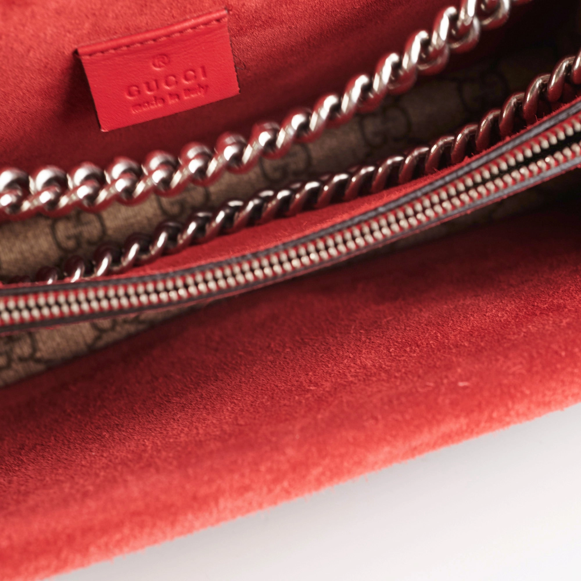 Gucci Small Dionysus Shoulder Bag Red