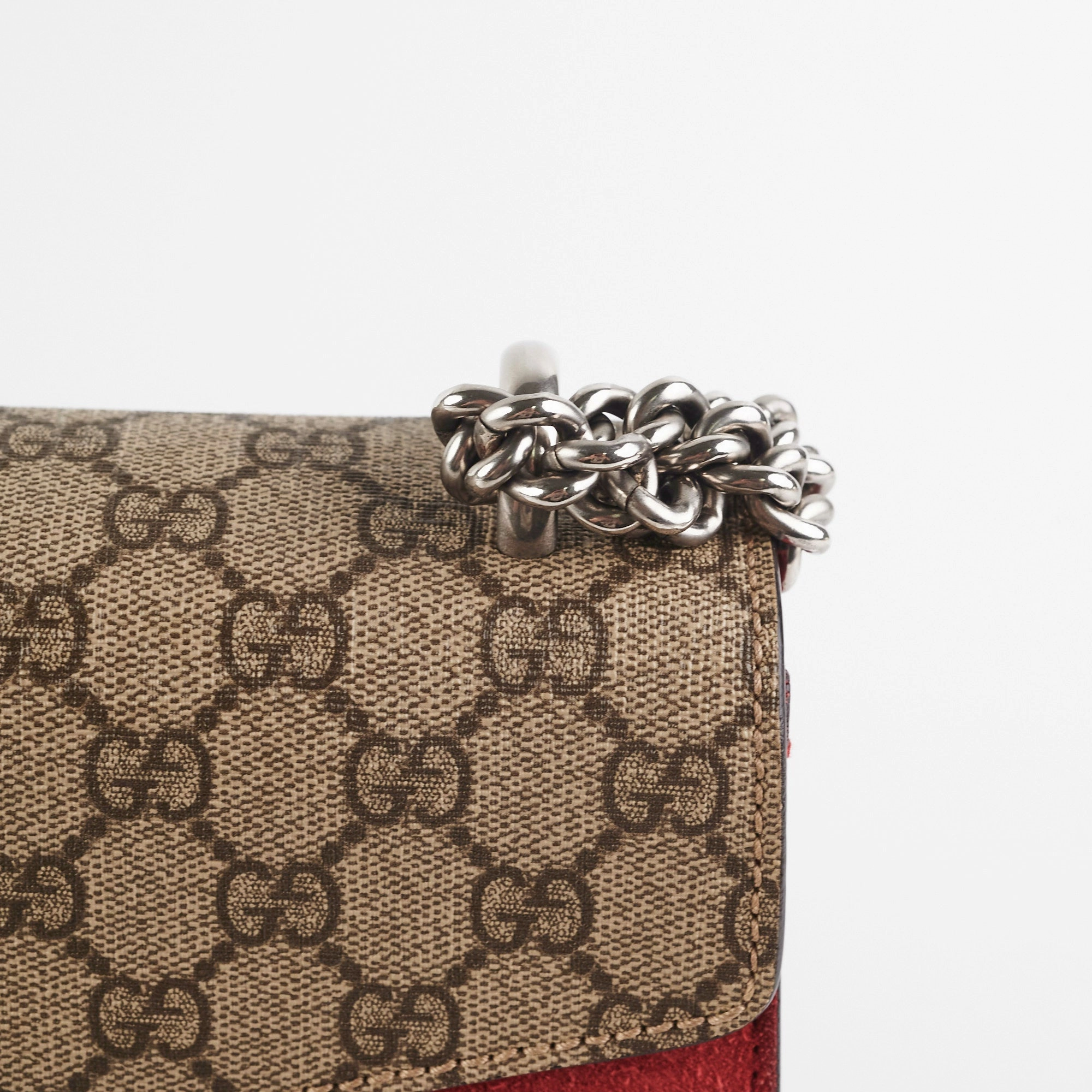 Gucci Small Dionysus Shoulder Bag Red
