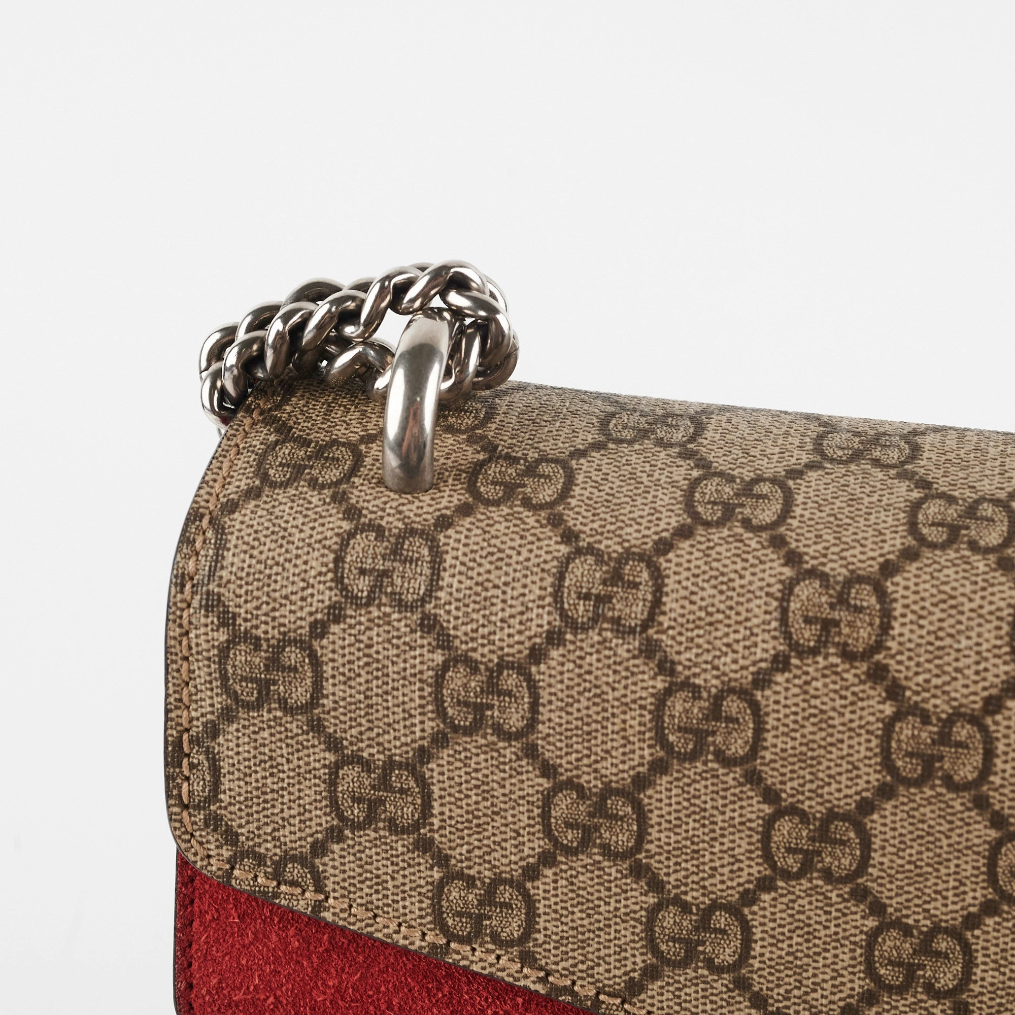 Gucci Small Dionysus Shoulder Bag Red