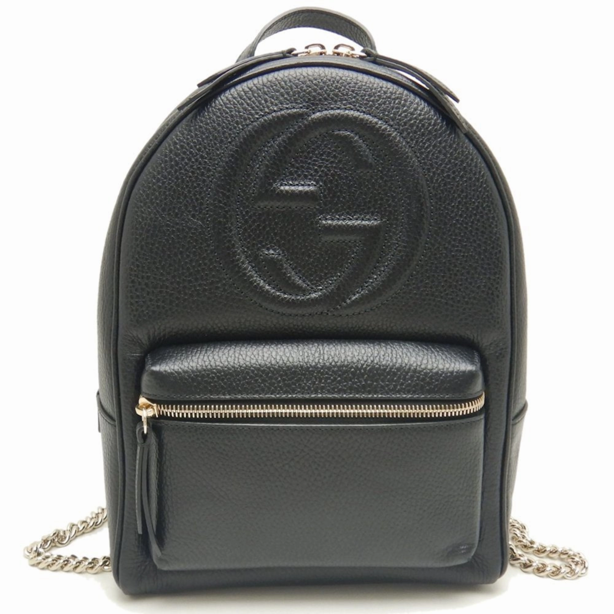 Gucci Soho  Leather Backpack (Pre-Owned)