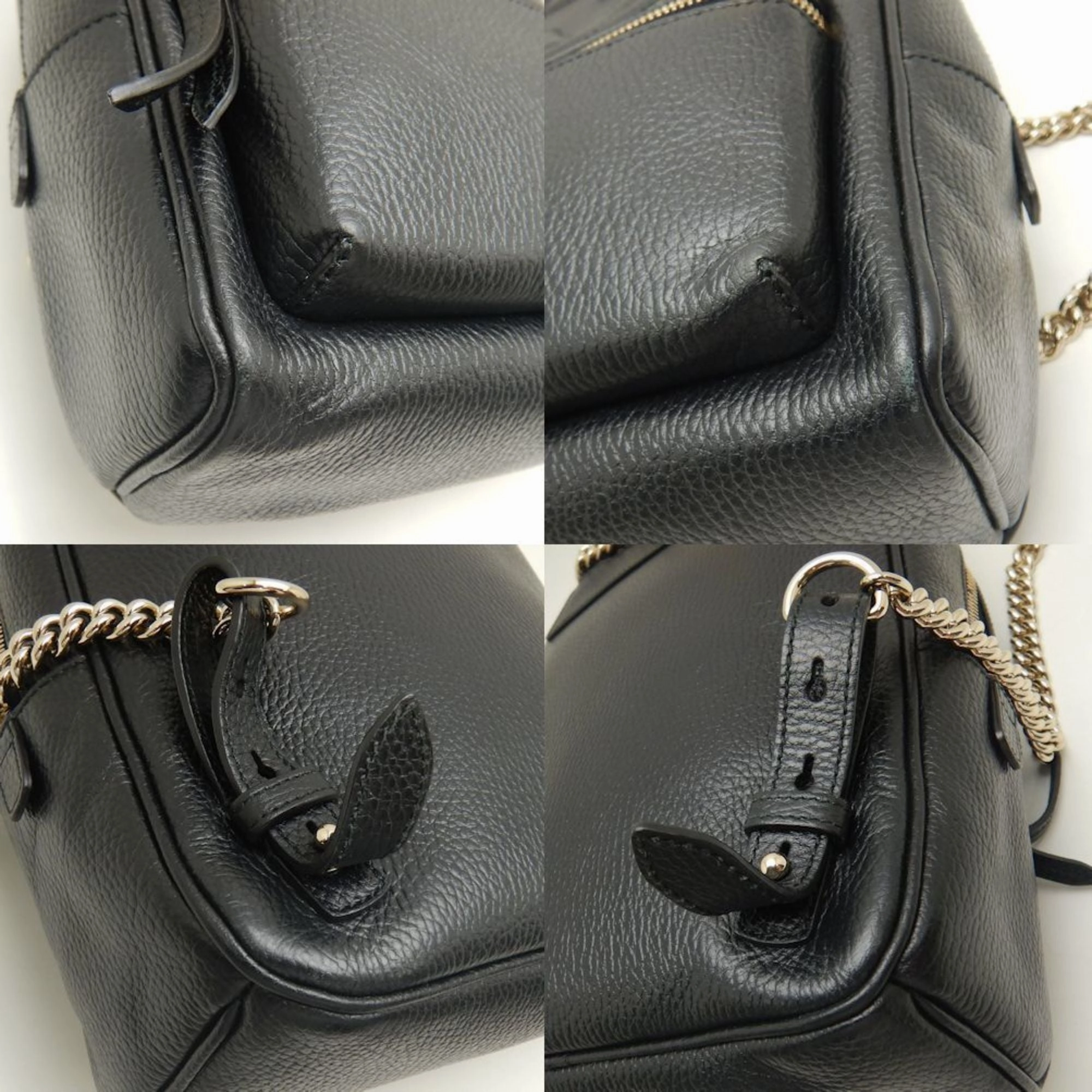 Gucci Soho  Leather Backpack (Pre-Owned)