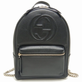 Gucci Soho  Leather Backpack (Pre-Owned)