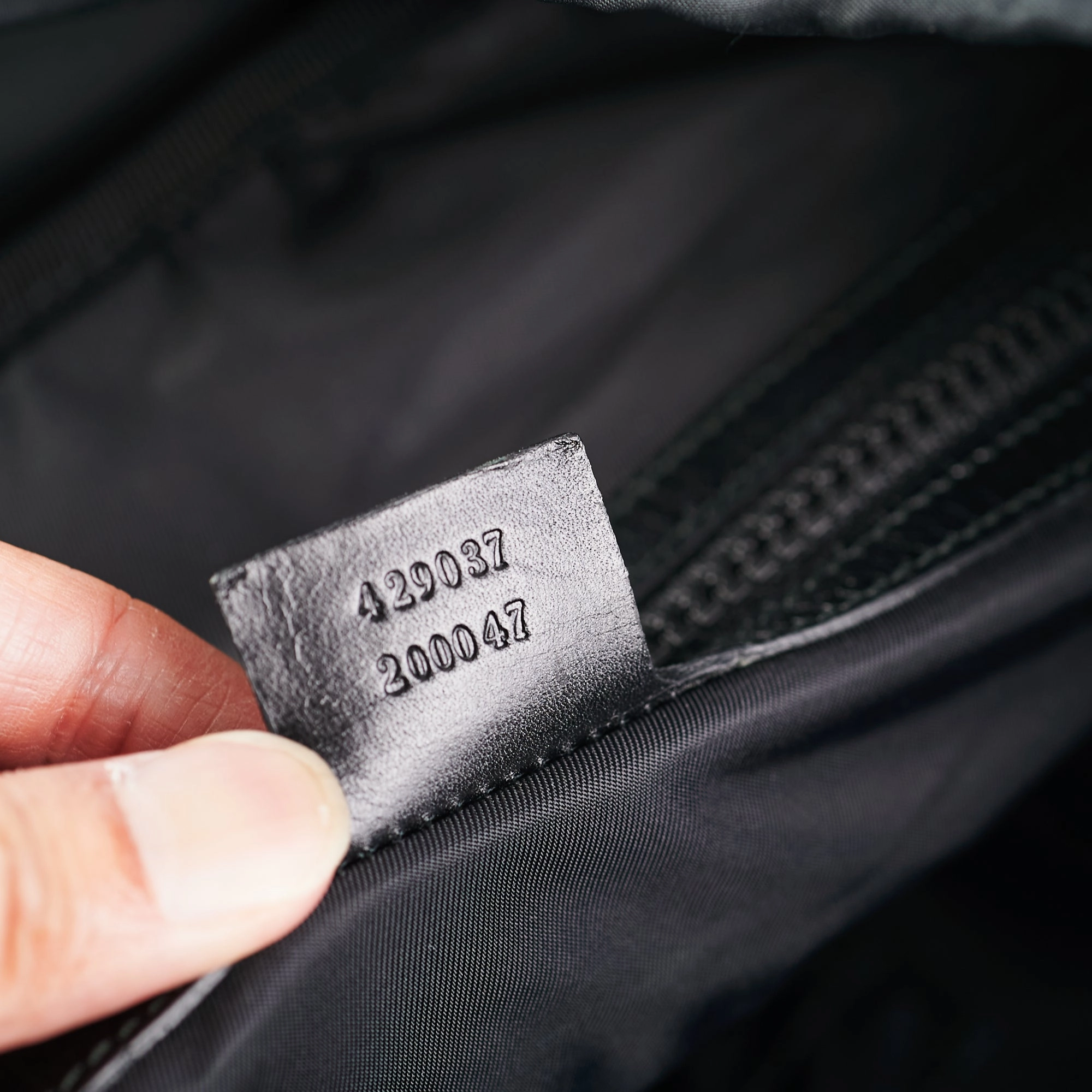 Gucci Techco Black Canvas Backpack