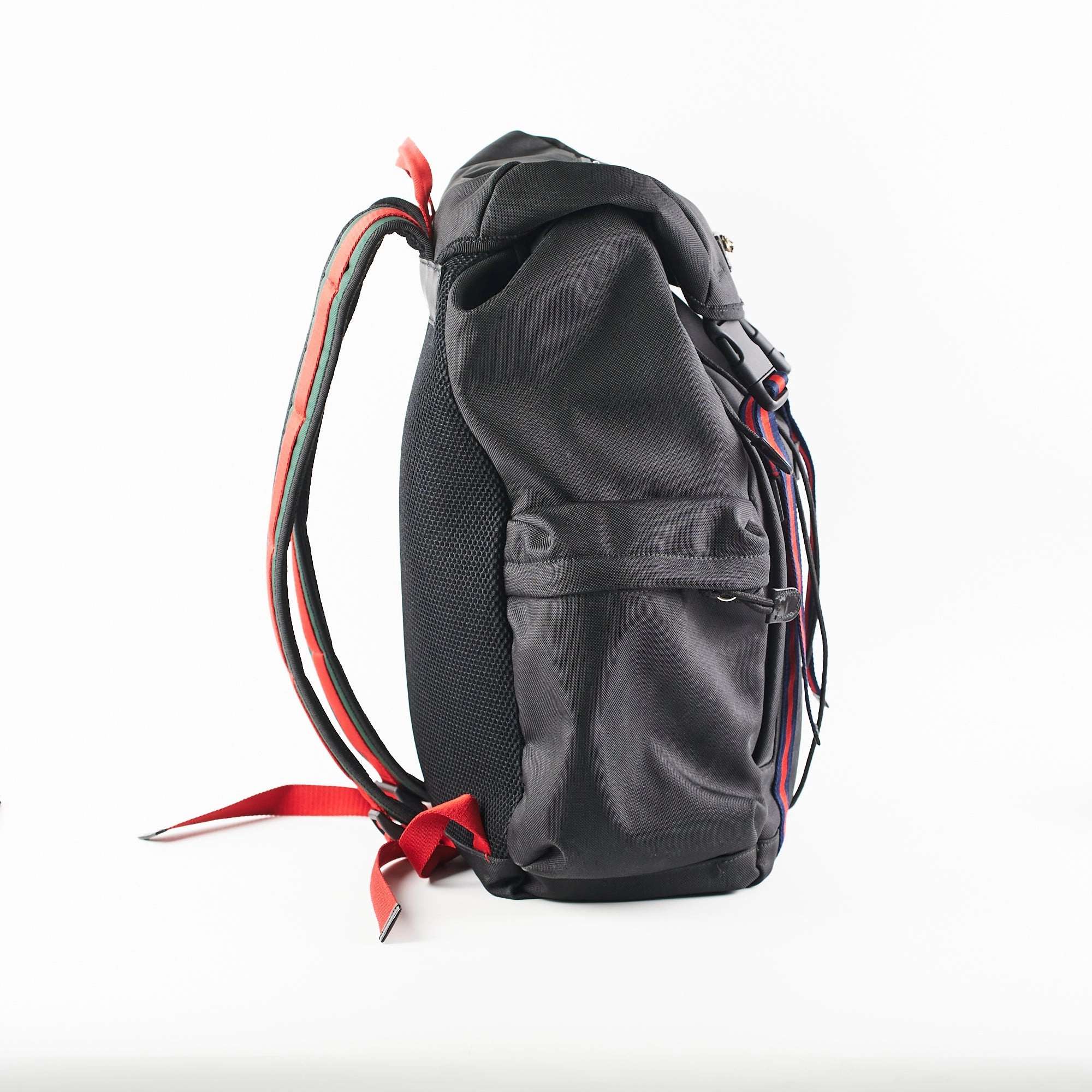Gucci Techco Black Canvas Backpack