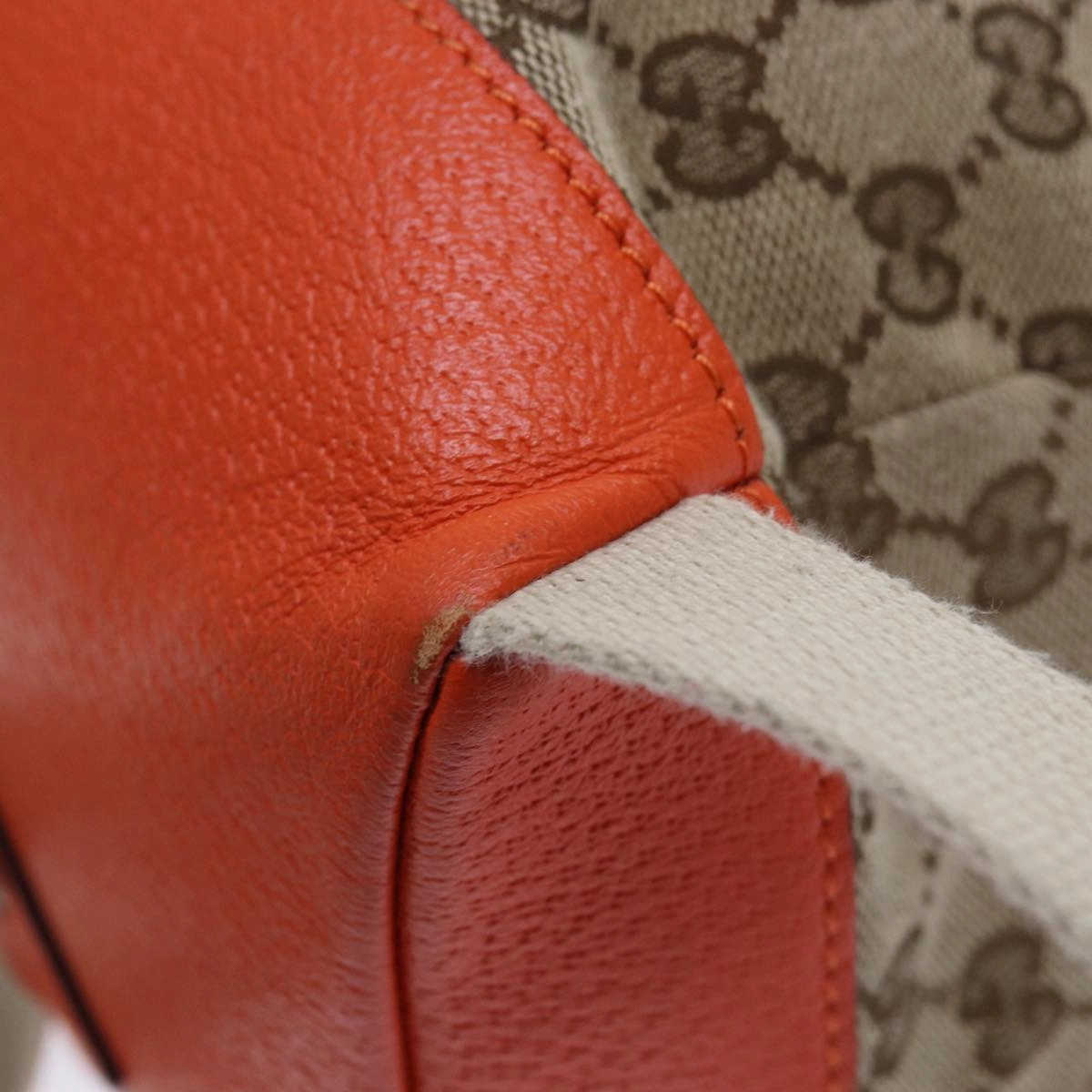 GUCCI THE NORTH FACE GG Backpack Beige Orange 650288 GY5TN 8893  83811