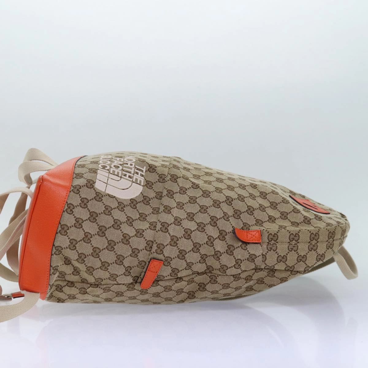 GUCCI THE NORTH FACE GG Backpack Beige Orange 650288 GY5TN 8893  83811