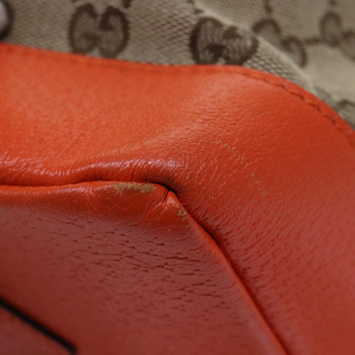 GUCCI THE NORTH FACE GG Backpack Beige Orange 650288 GY5TN 8893  83811
