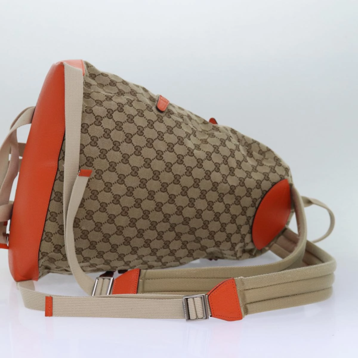 GUCCI THE NORTH FACE GG Backpack Beige Orange 650288 GY5TN 8893  83811