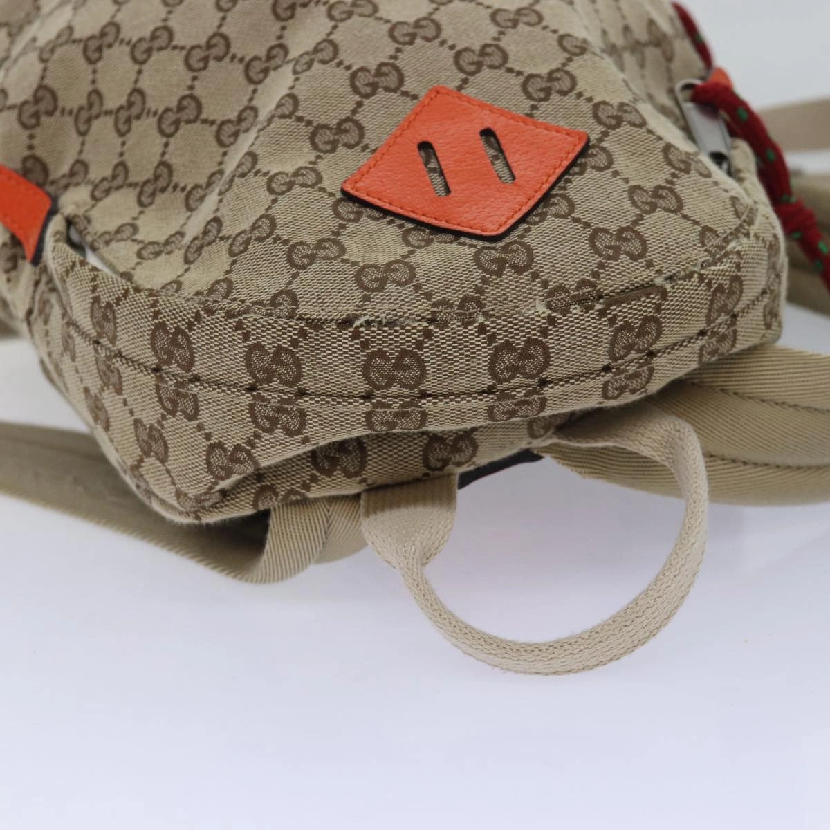 GUCCI THE NORTH FACE GG Backpack Beige Orange 650288 GY5TN 8893  83811