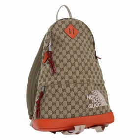 GUCCI THE NORTH FACE GG Backpack Beige Orange 650288 GY5TN 8893  83811