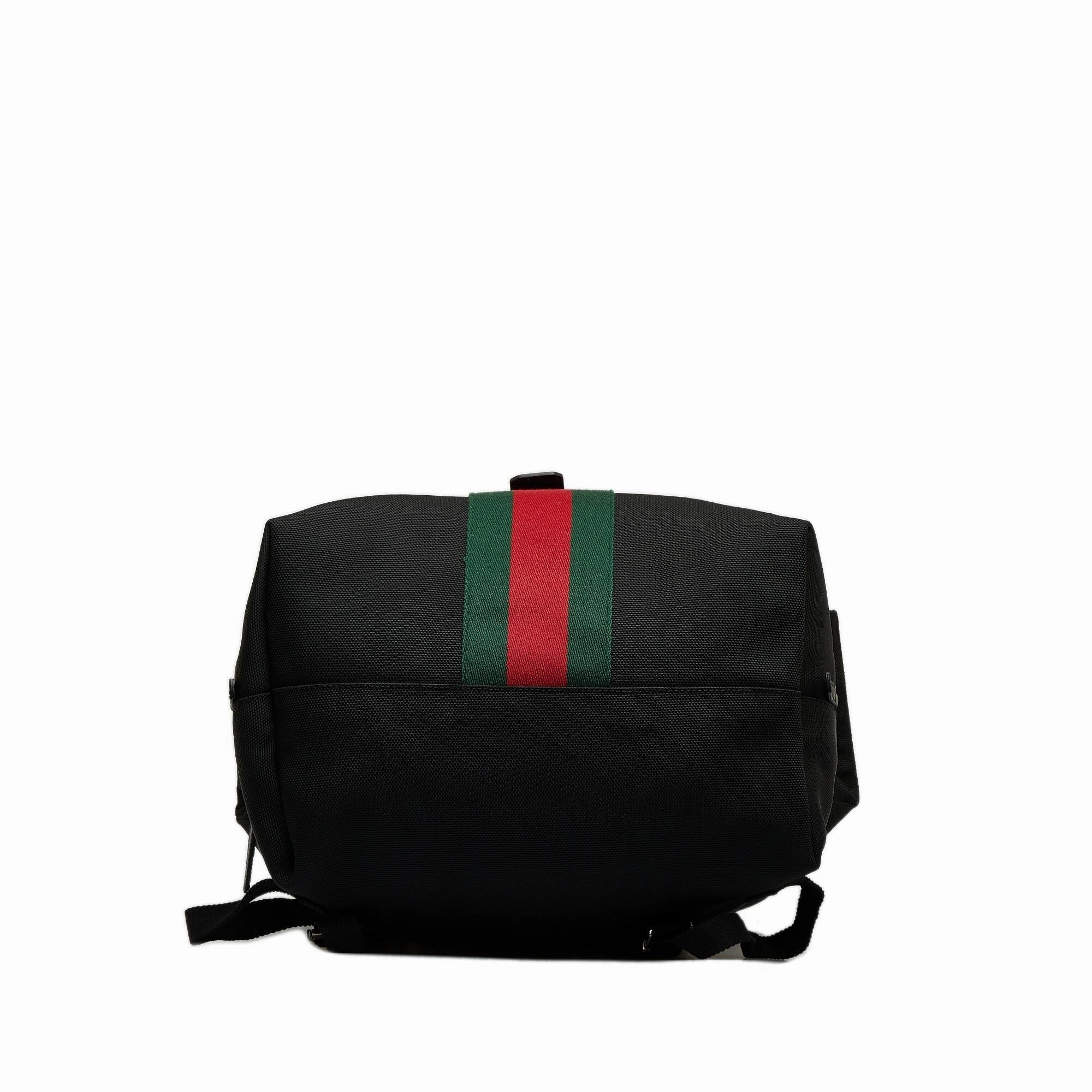 Gucci Web Fold Over Techno Backpack (SHG-pbmjeA)