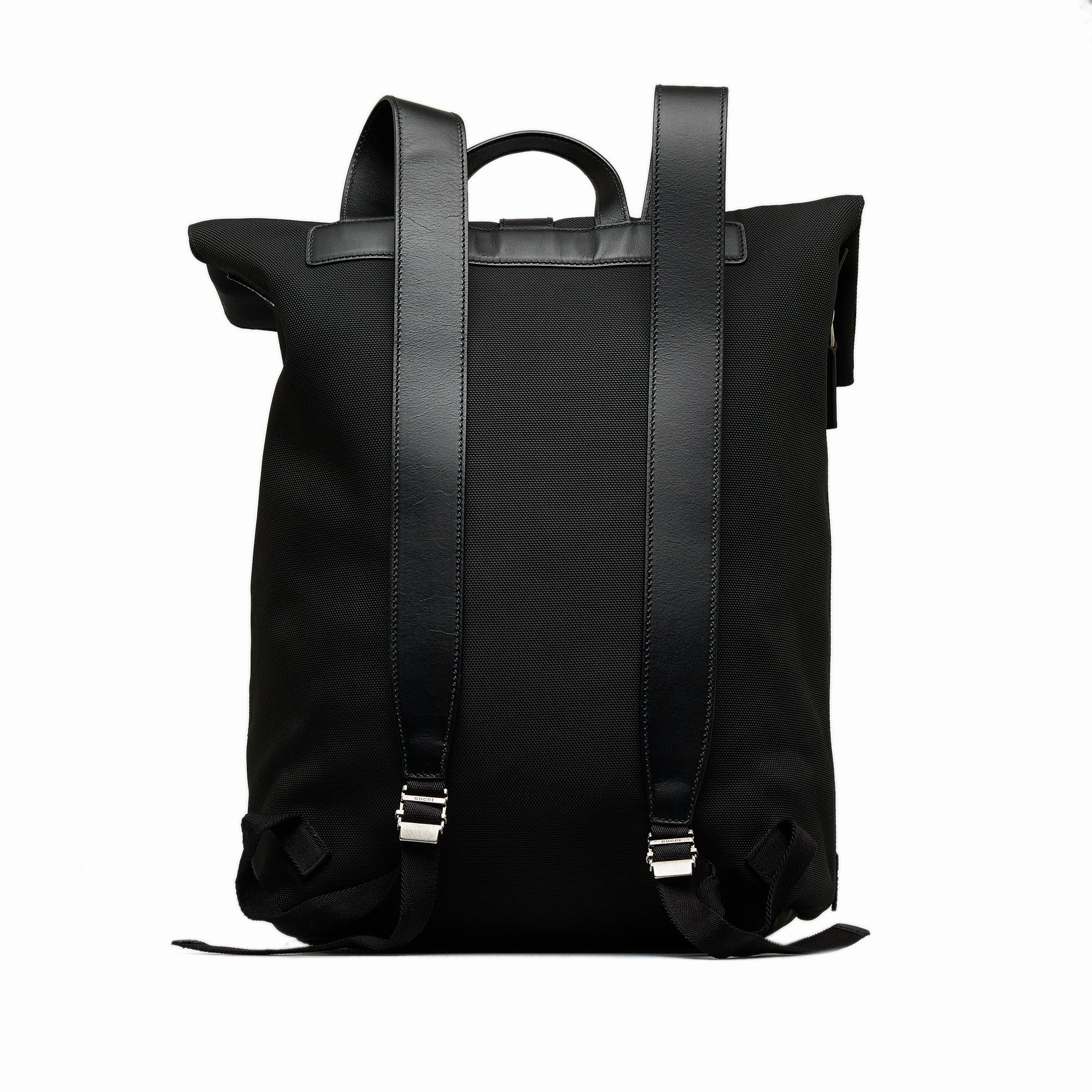 Gucci Web Fold Over Techno Backpack (SHG-pbmjeA)