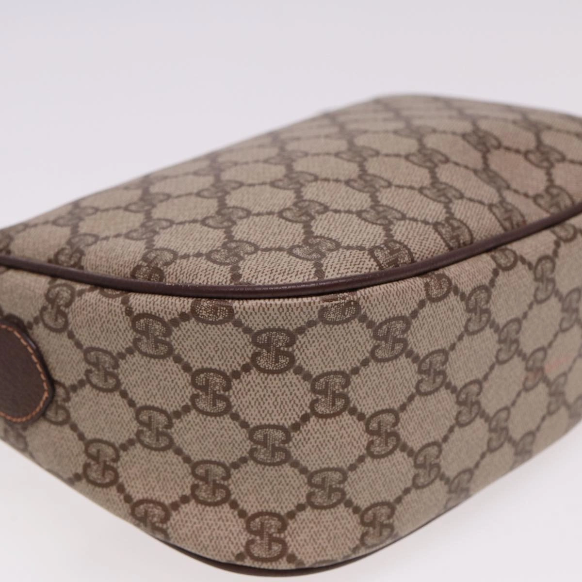 GUCCI Web Sherry Line GG Supreme Shoulder Bag Red Beige 89 02 032  13114