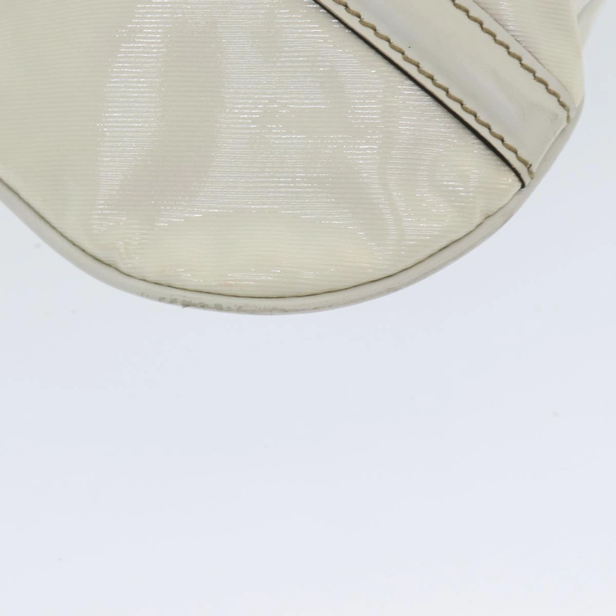 GUCCI Web Sherry Line Shoulder Bag Coated Canvas White Red 162740  ep4886