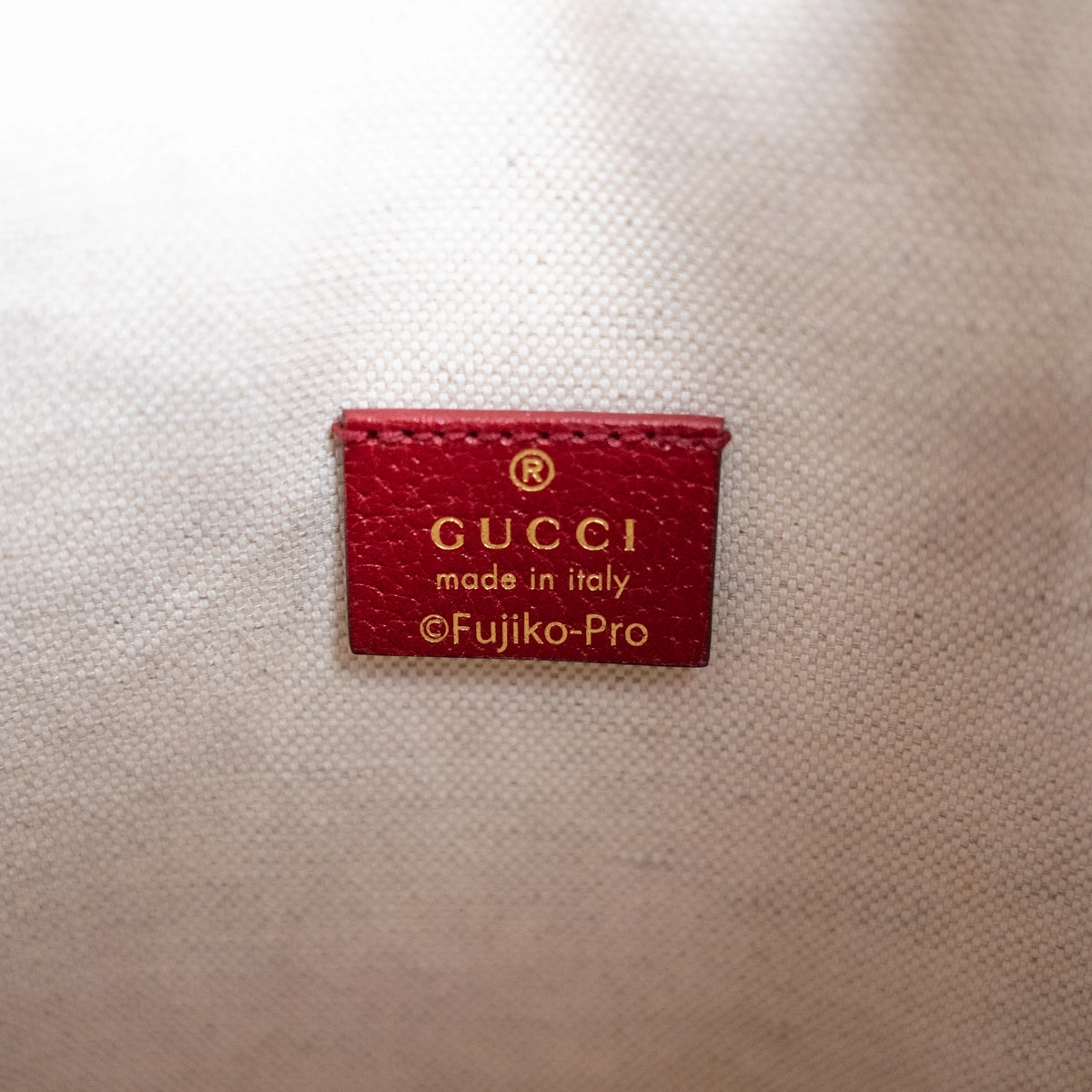 Gucci x Doraemon Bucket Bag Red
