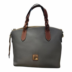 Handbag Designer By Dooney And Bourke In Taupe, Size:Medium