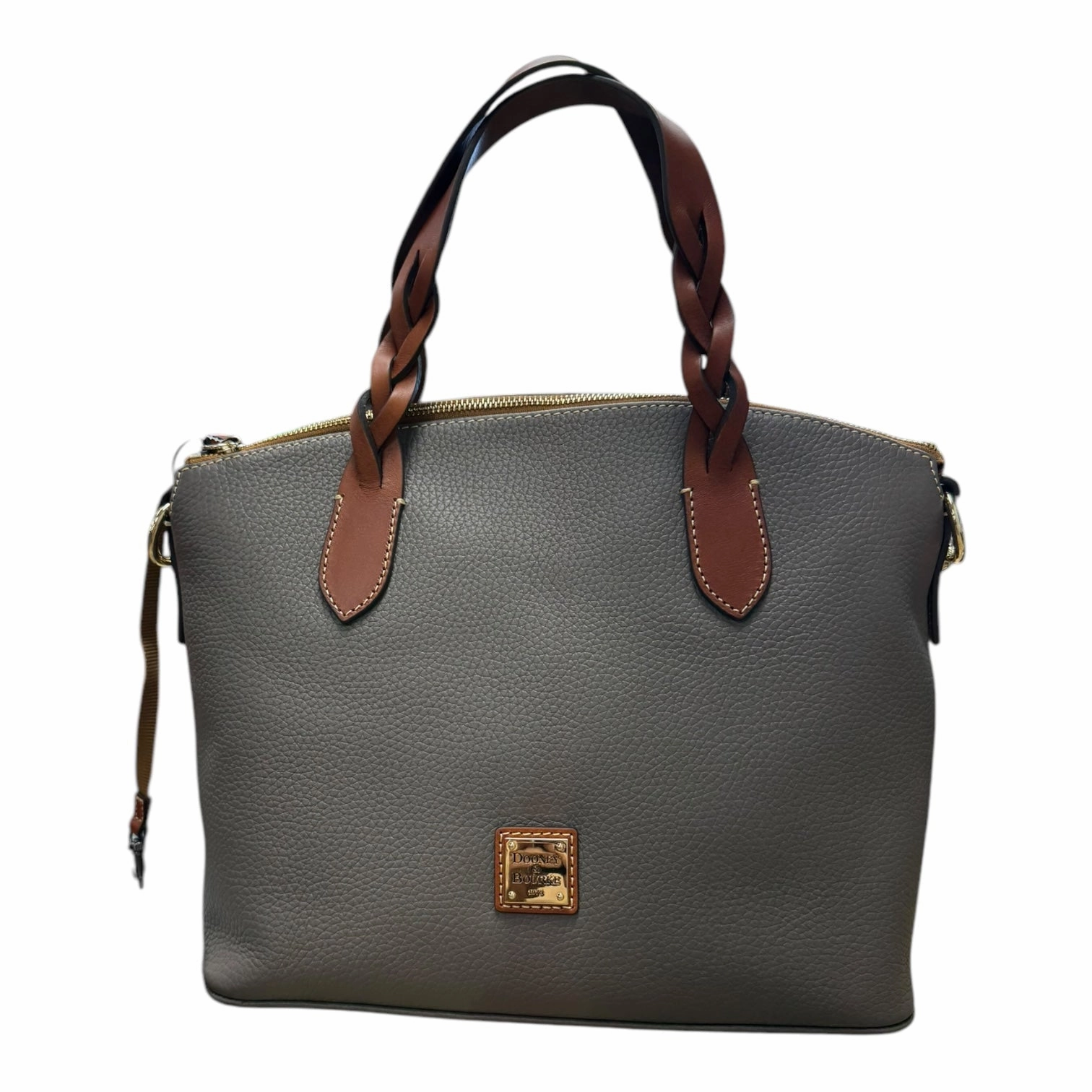 Handbag Designer By Dooney And Bourke In Taupe, Size:Medium