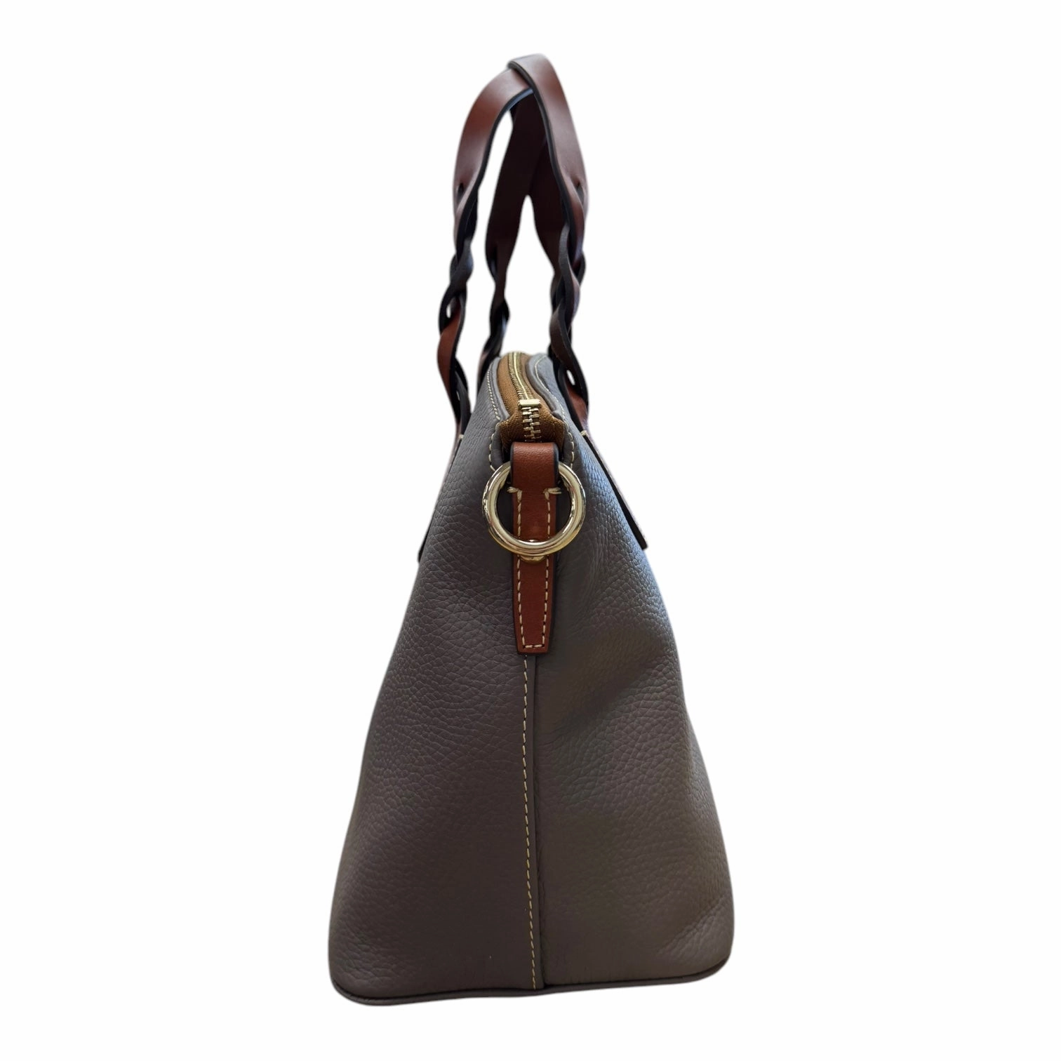 Handbag Designer By Dooney And Bourke In Taupe, Size:Medium