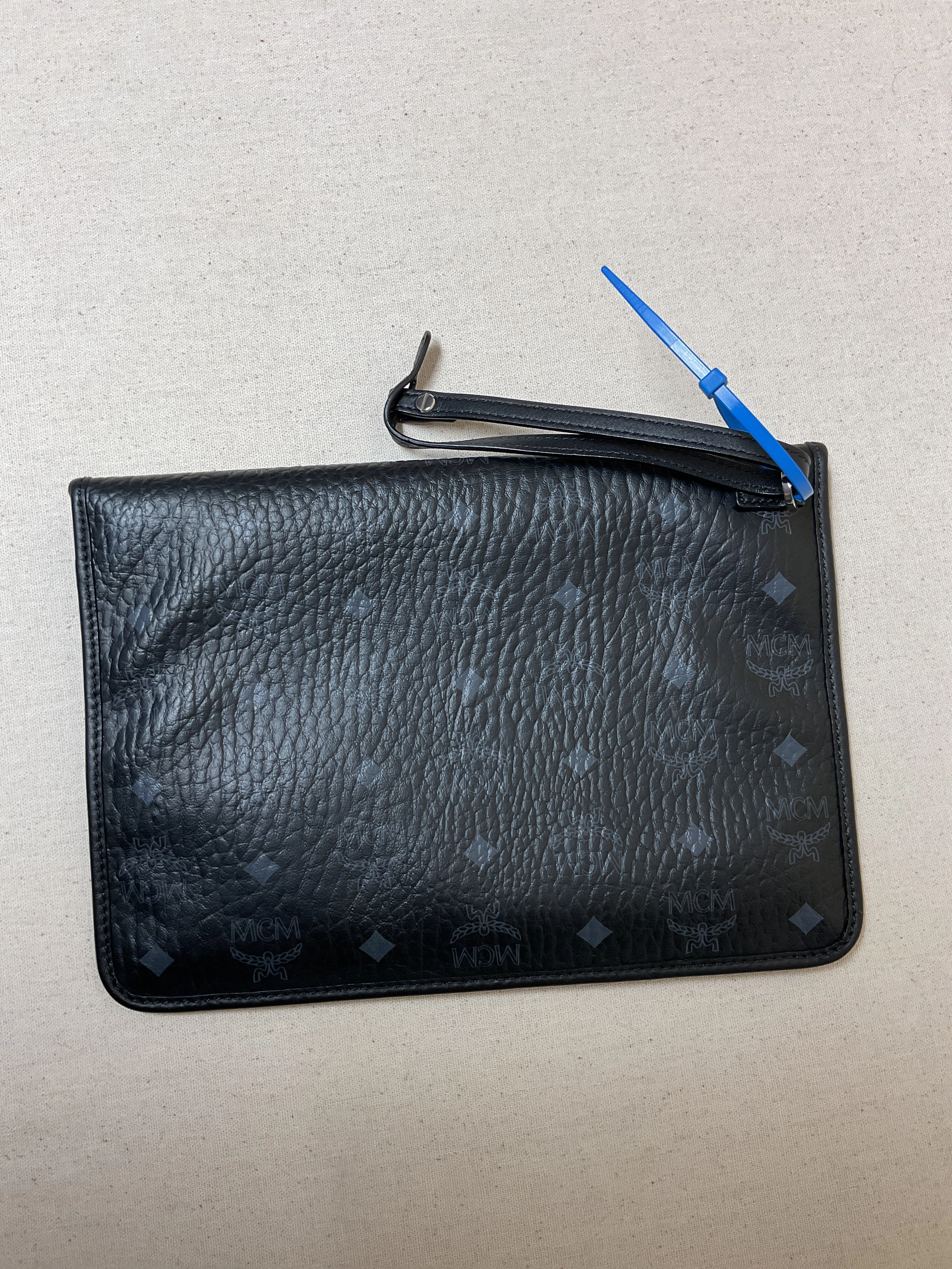 Handbag Luxury Designer By Mcm In Black, Size:Large