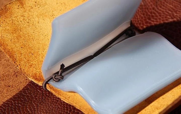 Handmade Leather Mens Card Holder Small Card Wallet for Women
