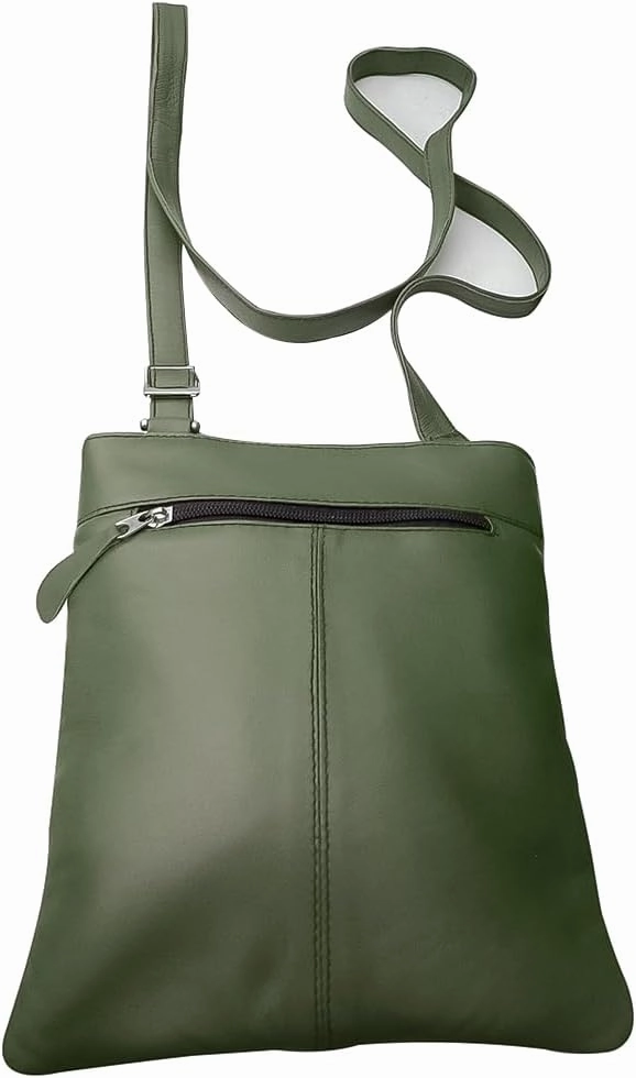 Handmade Real Leather Cross Body Bag Messenger Bag Soft Shoulder Bag Organizer For Ladies Mens Unisex New