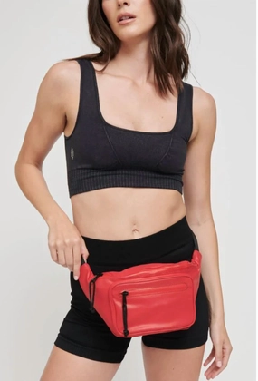Hands Down Belt Bag In Red