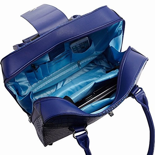 Hang Accessories Crocodile Rolling Carry On Trolley Bag - Wheeled Travel, Work, And Weekend Tote.