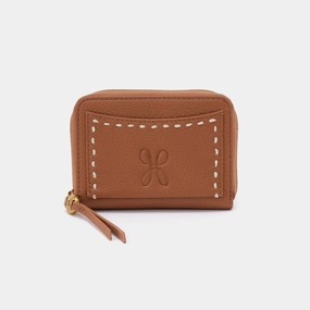 Hart Card Case In Pebbled Leather - Warm Honey
