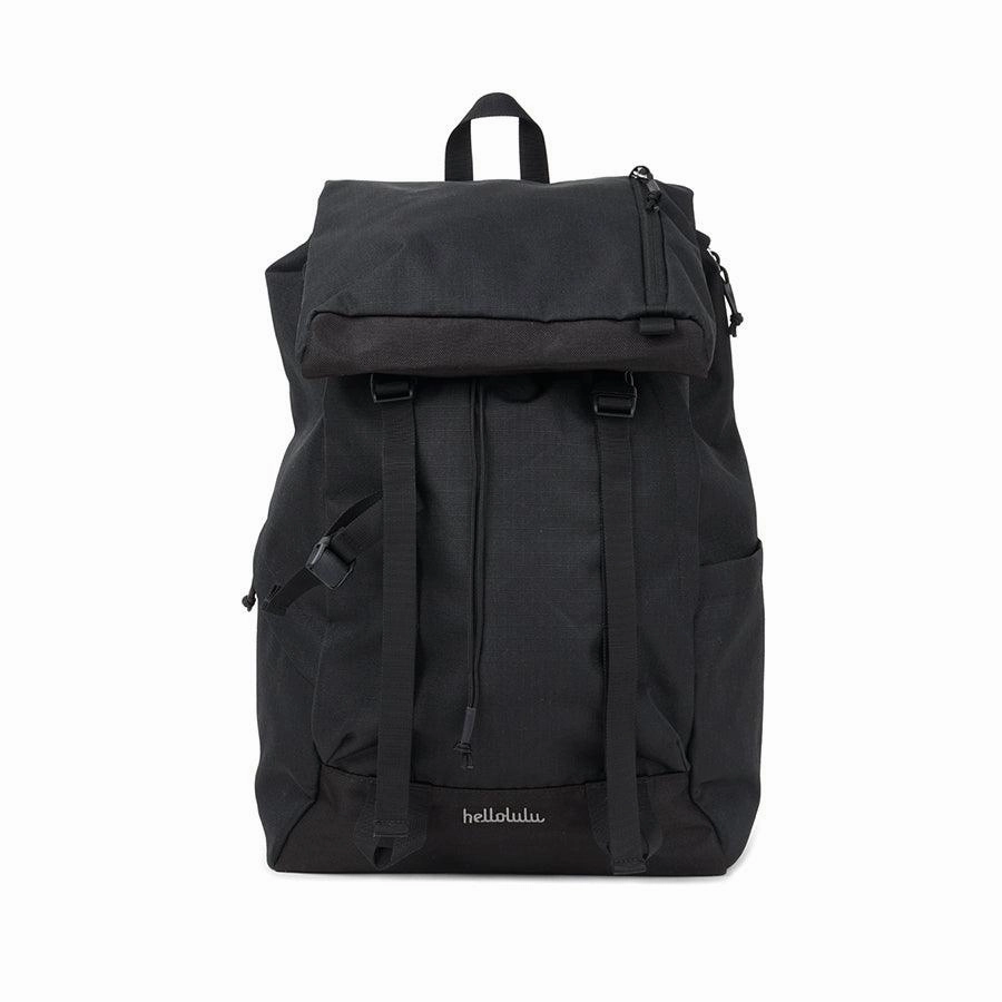 HELLOLULU Gio Utility Flap Backpack L Char.Black