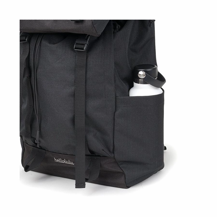 HELLOLULU Gio Utility Flap Backpack L Char.Black