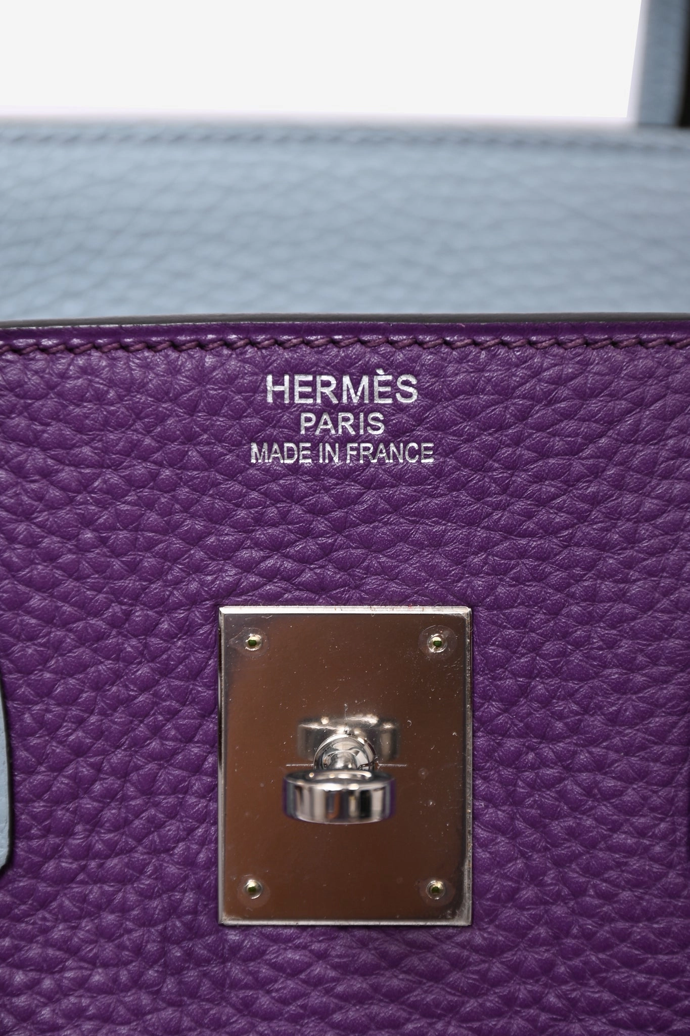 Hermes 2012 Clemence Leather Arlequin Birkin 35