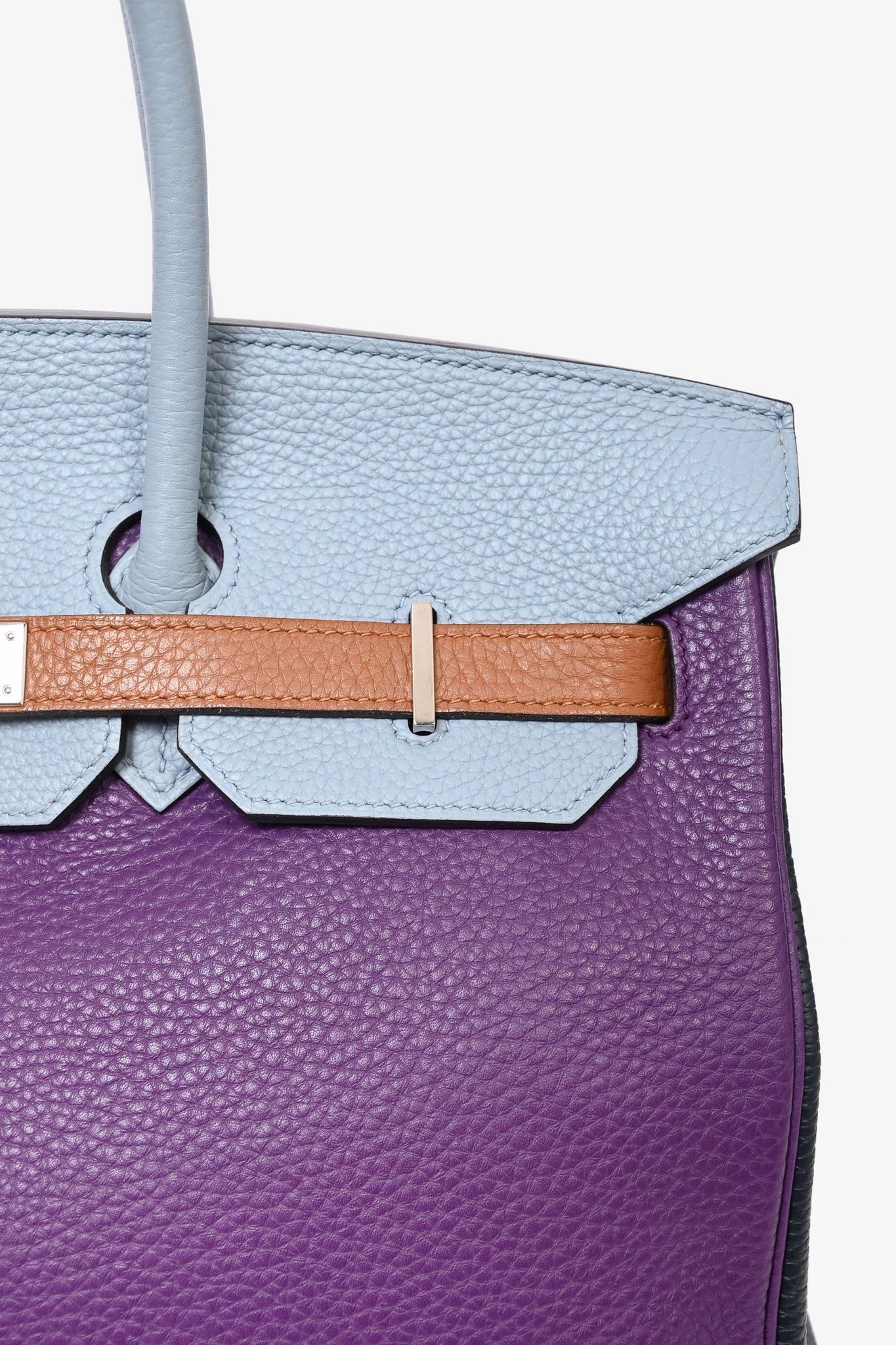 Hermes 2012 Clemence Leather Arlequin Birkin 35