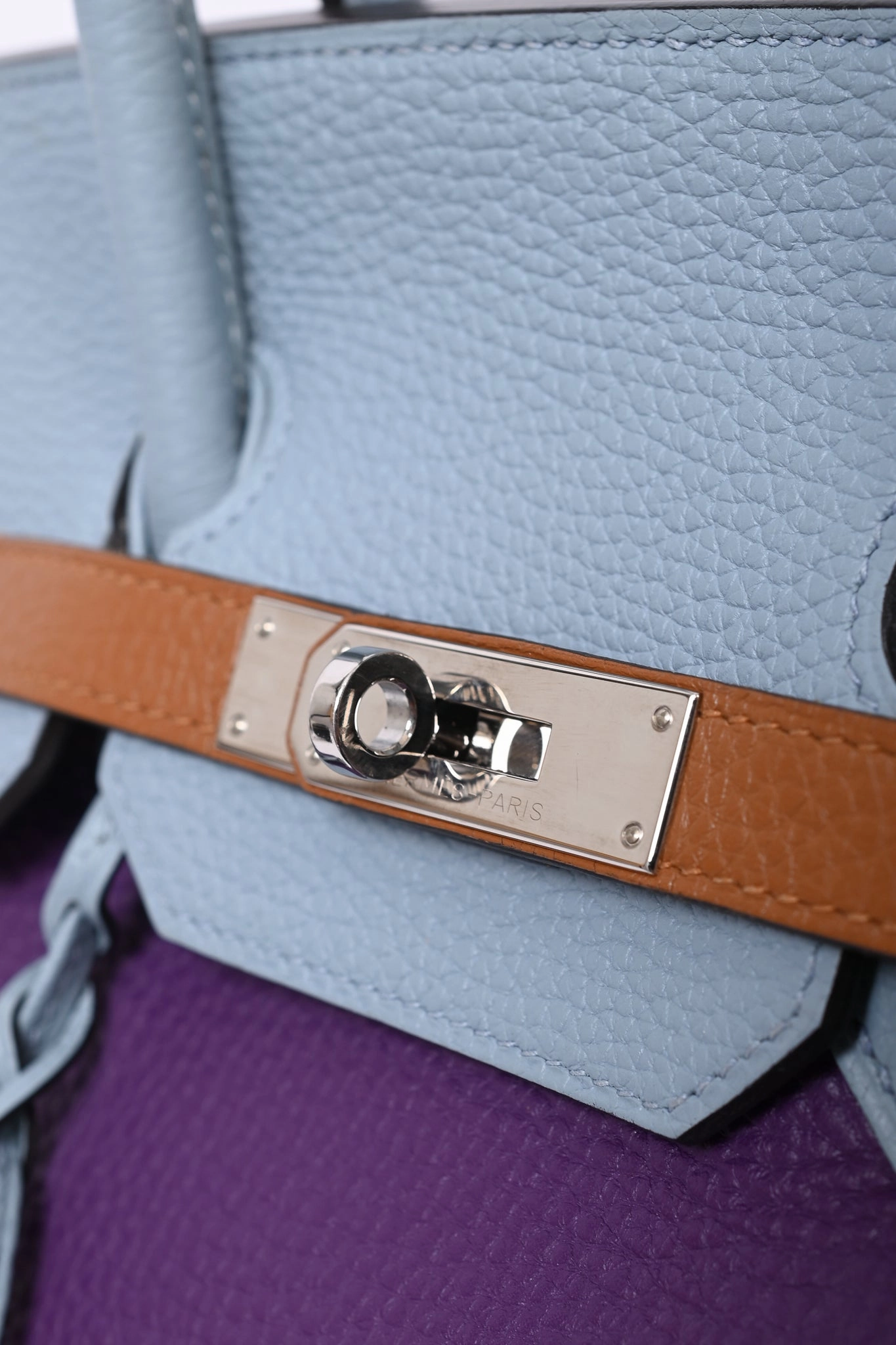 Hermes 2012 Clemence Leather Arlequin Birkin 35
