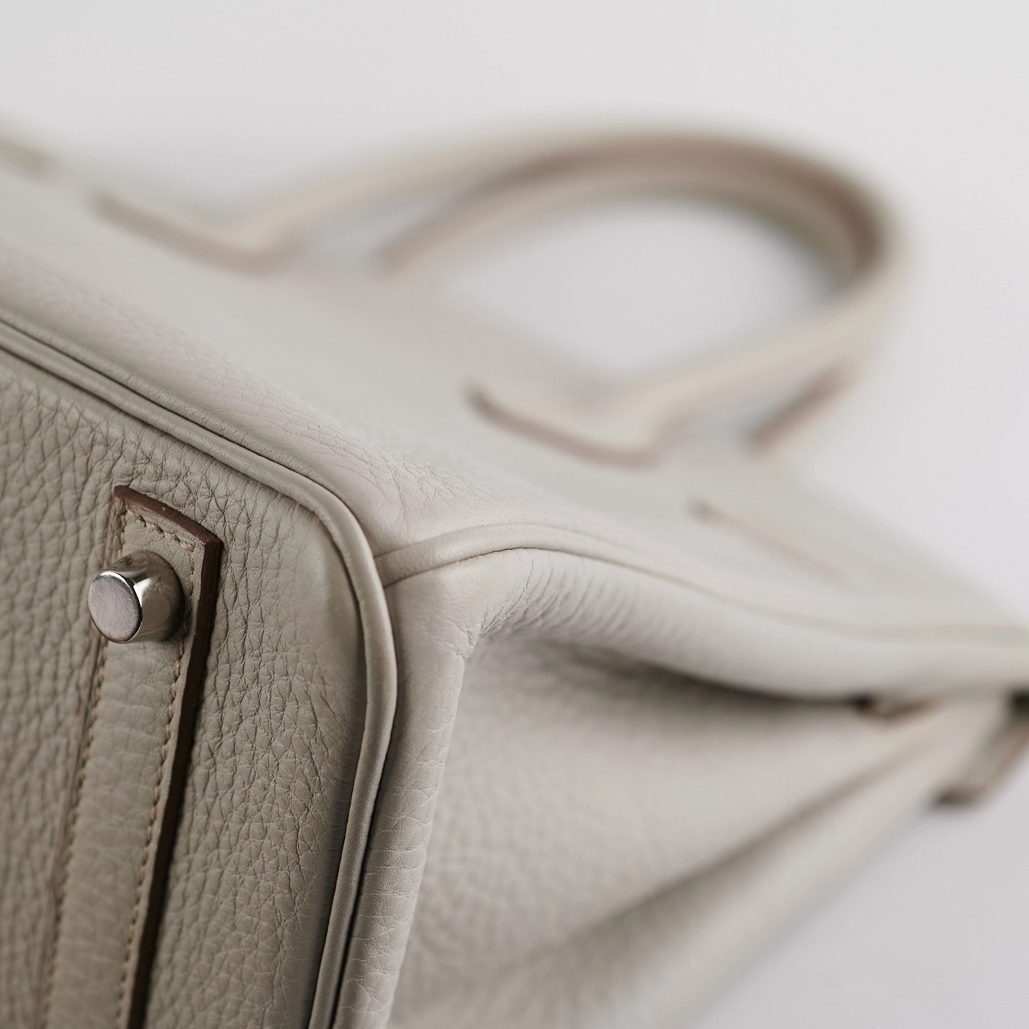 Hermes Birkin 30 Gris Perle Stamp P Square (2012)