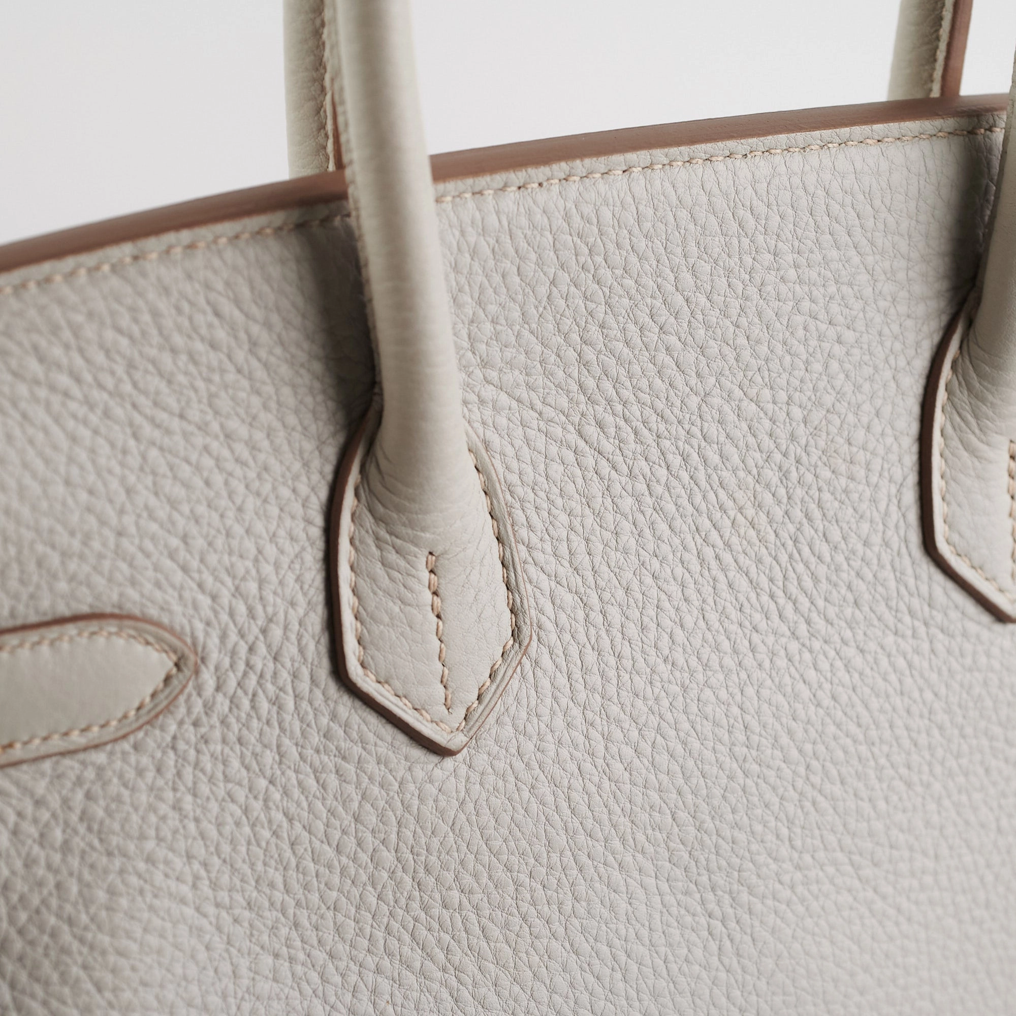 Hermes Birkin 30 Gris Perle Stamp P Square (2012)