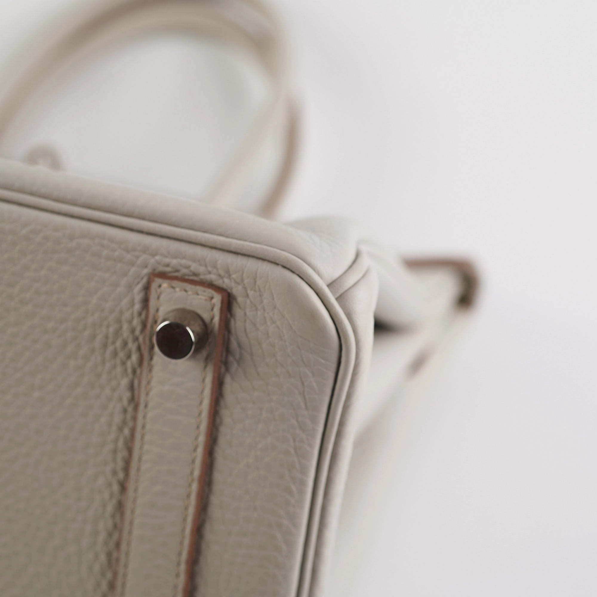 Hermes Birkin 30 Gris Perle Stamp P Square (2012)