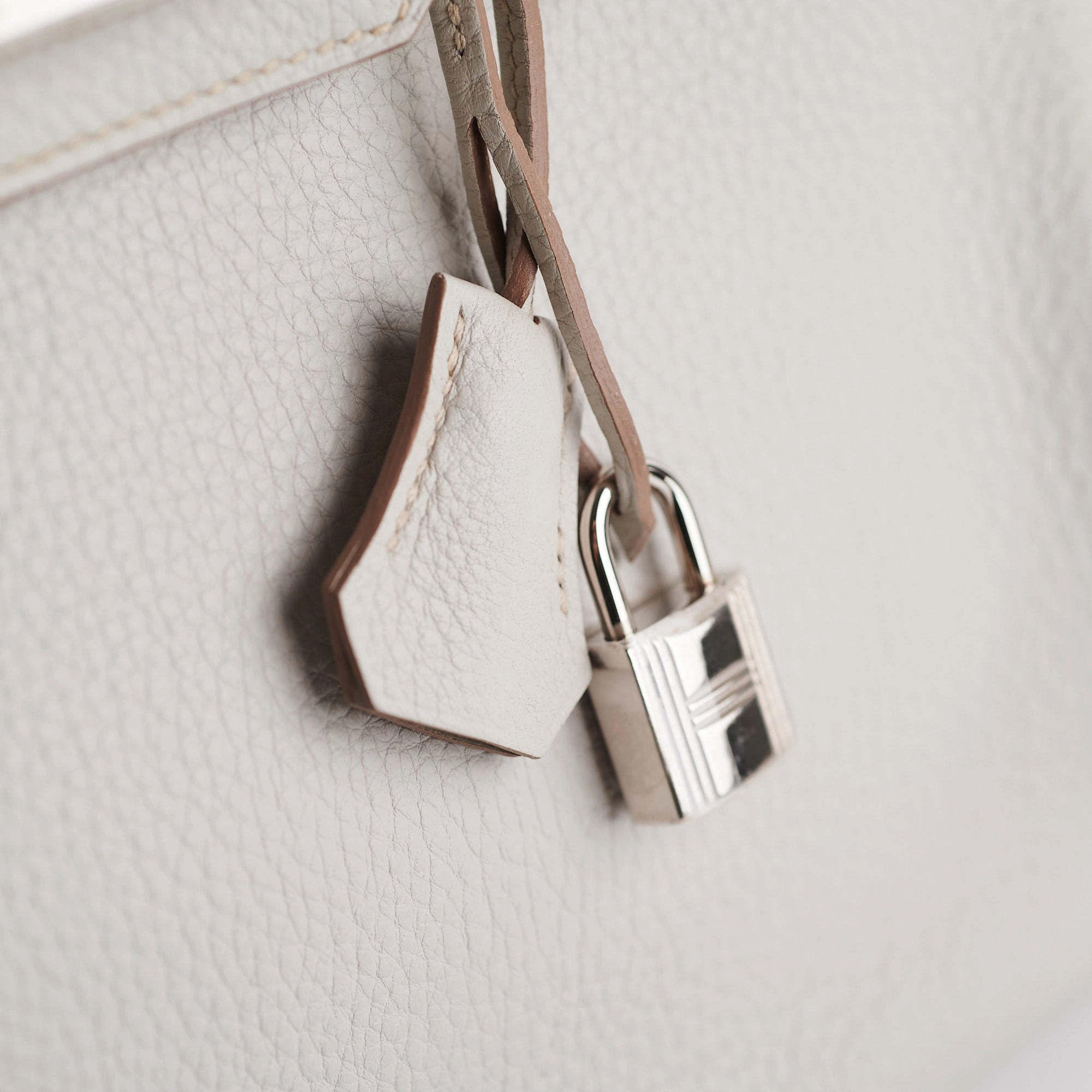 Hermes Birkin 30 Gris Perle Stamp P Square (2012)